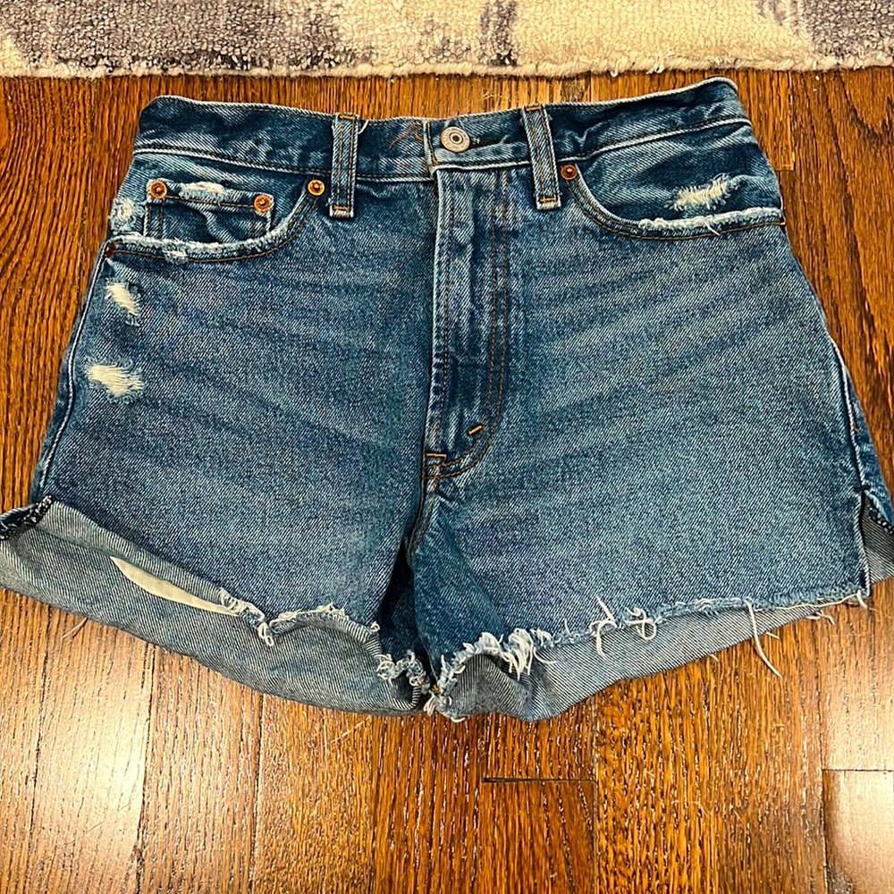 Abercrombie  High Rise Jean Shorts